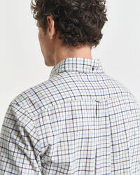 Camisa Regular Fit de sarga a cuadros Tattersall