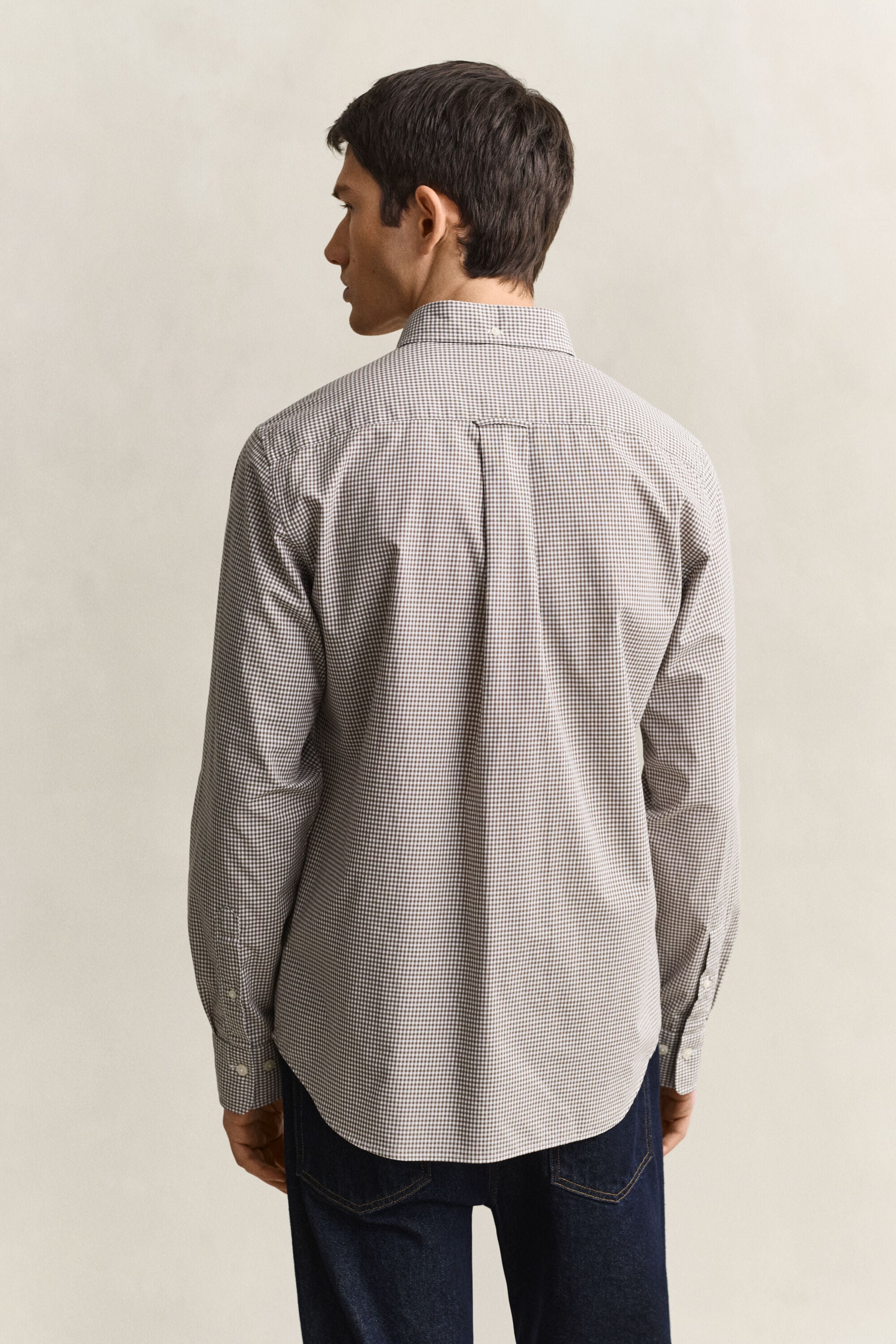 Camisa clásica de popelina de cuadros Vichy