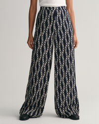 Pantalones con pernera ancha Chain Print