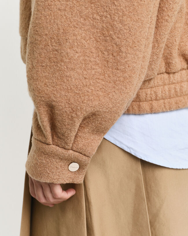 Cazadora Harrington de lana