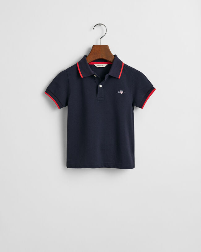 Polo de piqué a rayas GANT Kids
