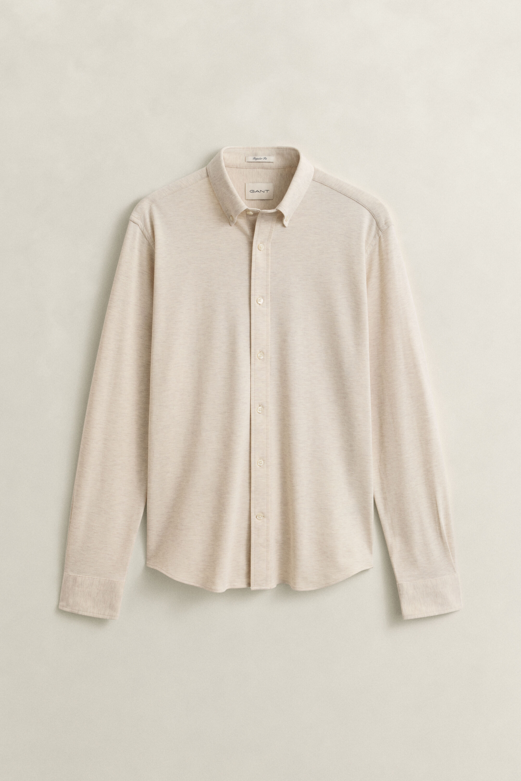 Camisa de punto de piqué elástico