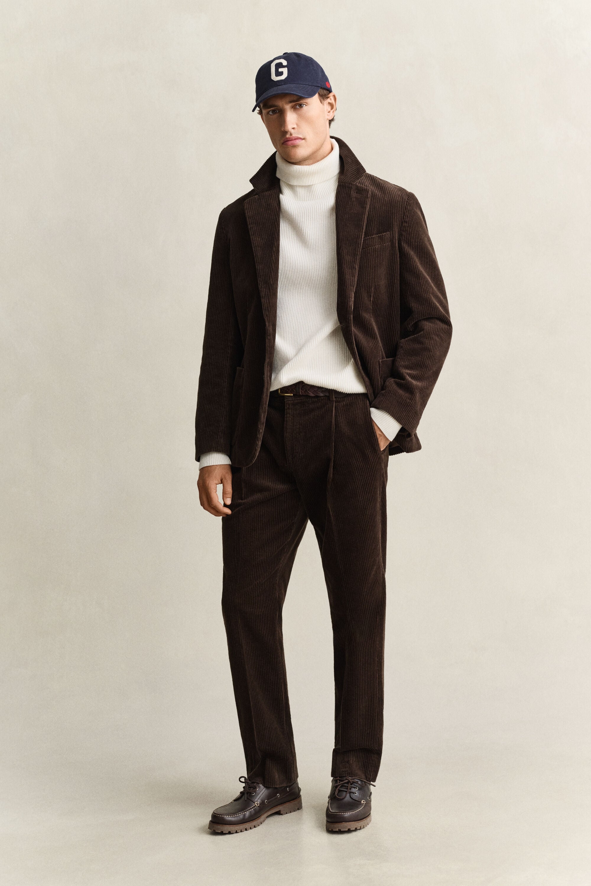 Pantalones de traje de pana