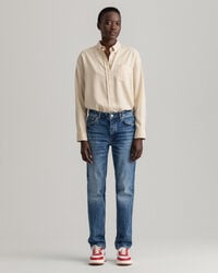 Vaqueros Regular Fit Hayle con botón en la bragueta