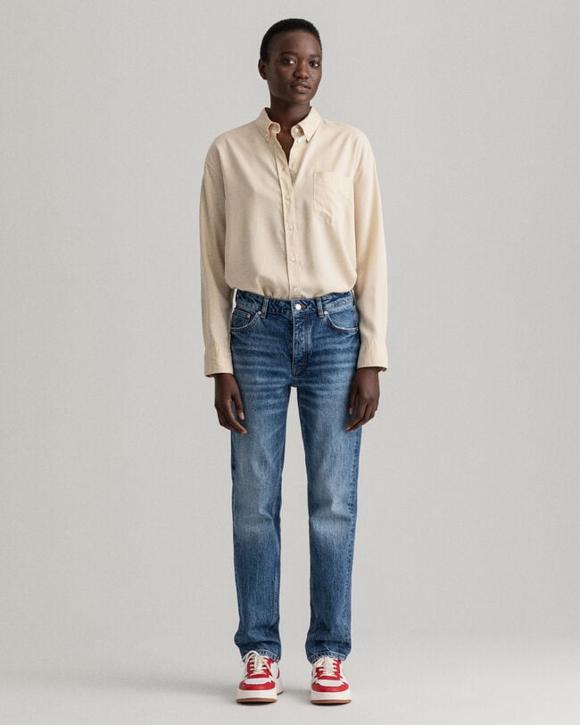 Vaqueros Regular Fit Hayle con botón en la bragueta