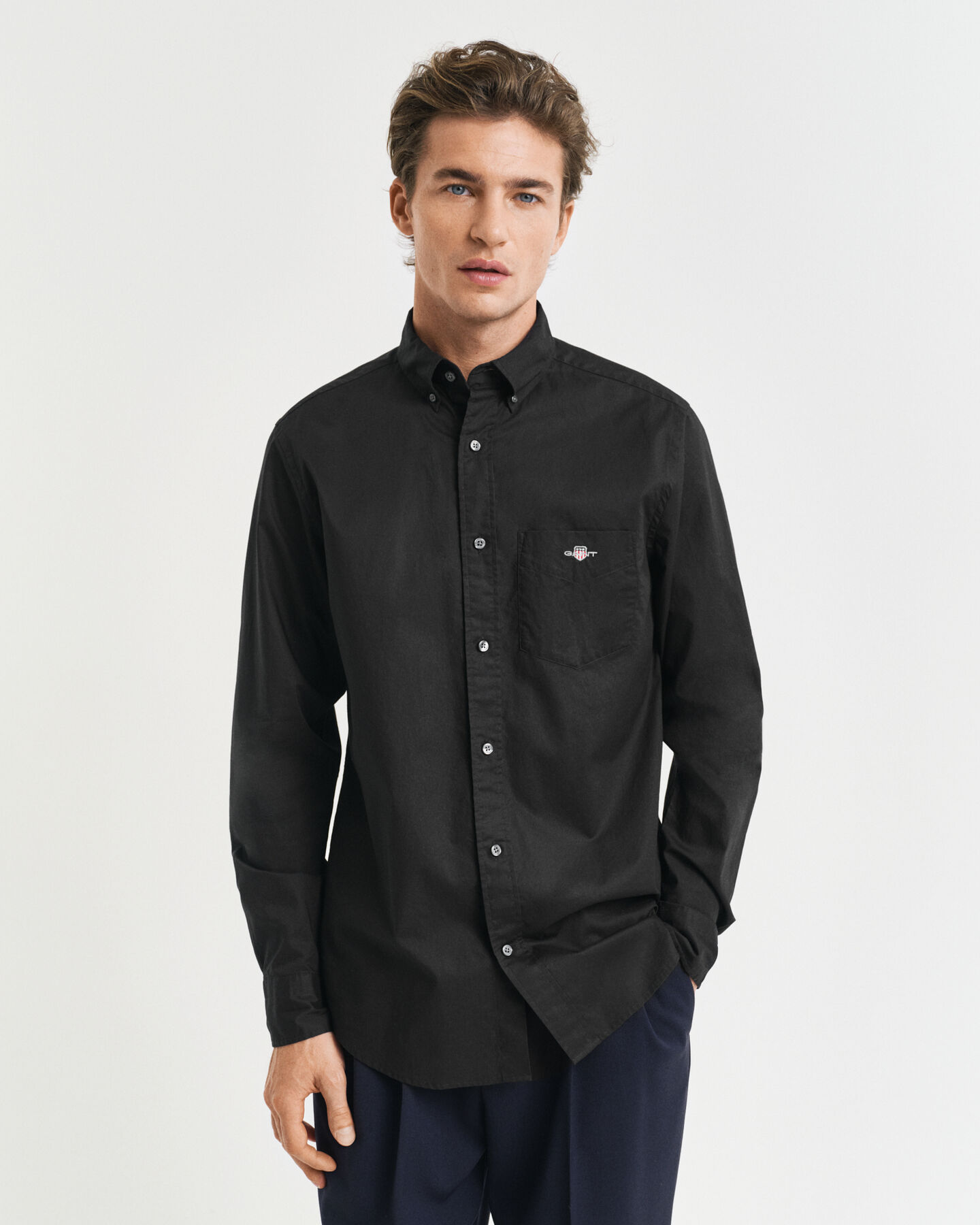 Camisa Regular Fit clásica de popelina