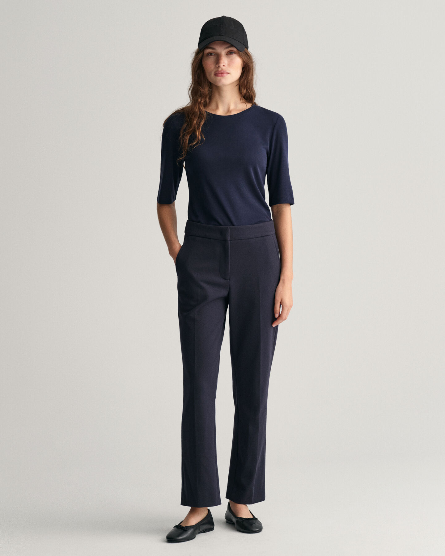 Pantalones pitillo de punto