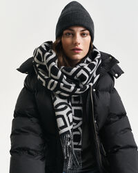 Bufanda de lana con estampado de G