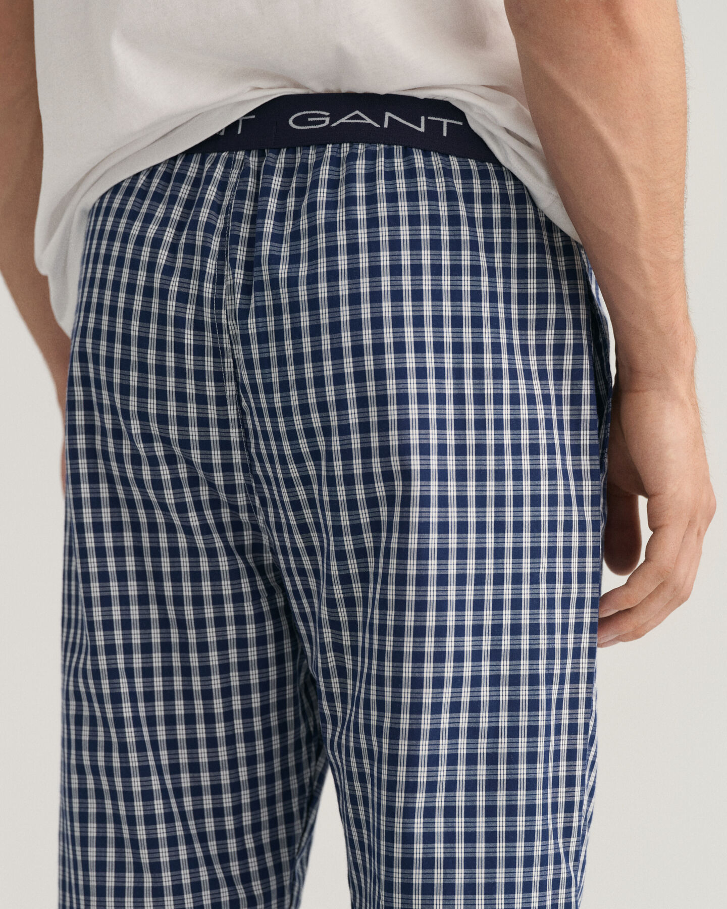 Pantalones de pijama con microestampado de cuadros