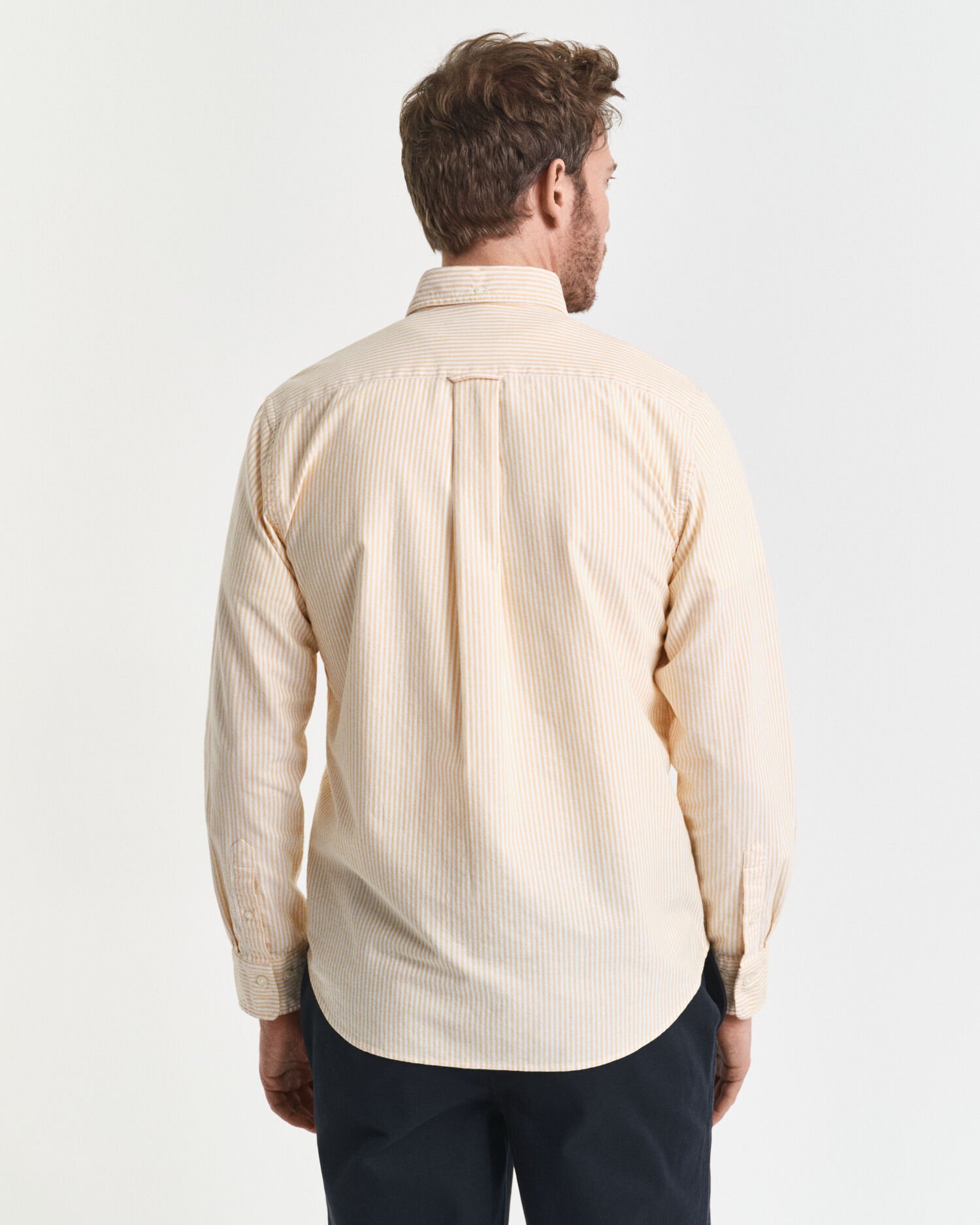 Camisa Oxford clásica de rayas finas