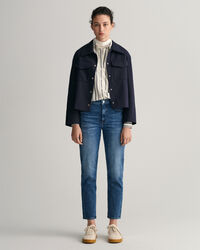 Camisa Regular Fit de gasa de algodón Rope