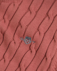 Jersey de manga corta de punto de ochos en algodón elástico Teen Girls