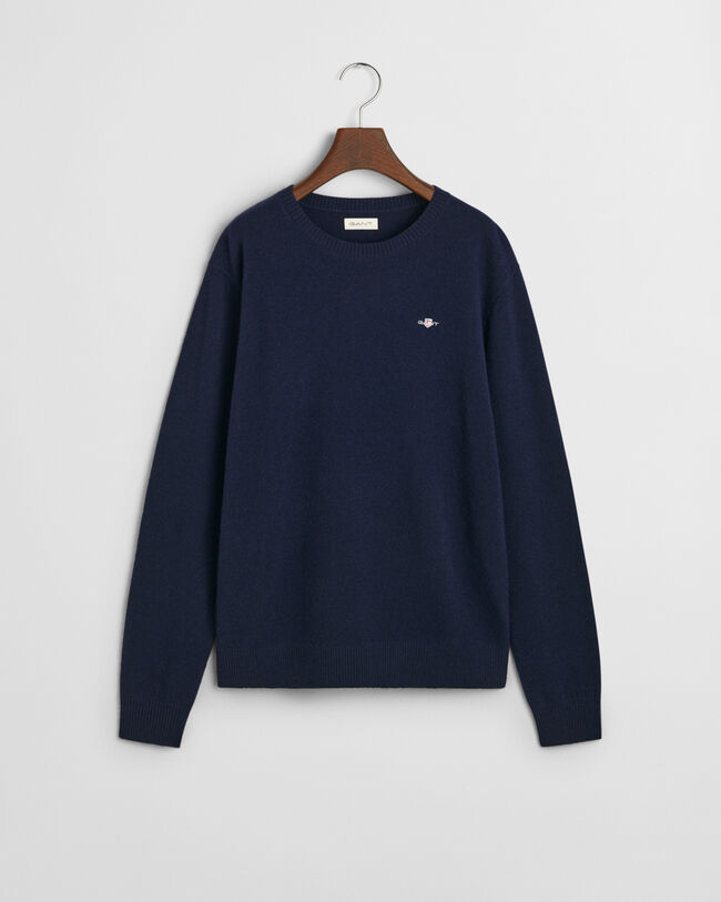 Jersey de cuello redondo en lana de oveja Shield Teens