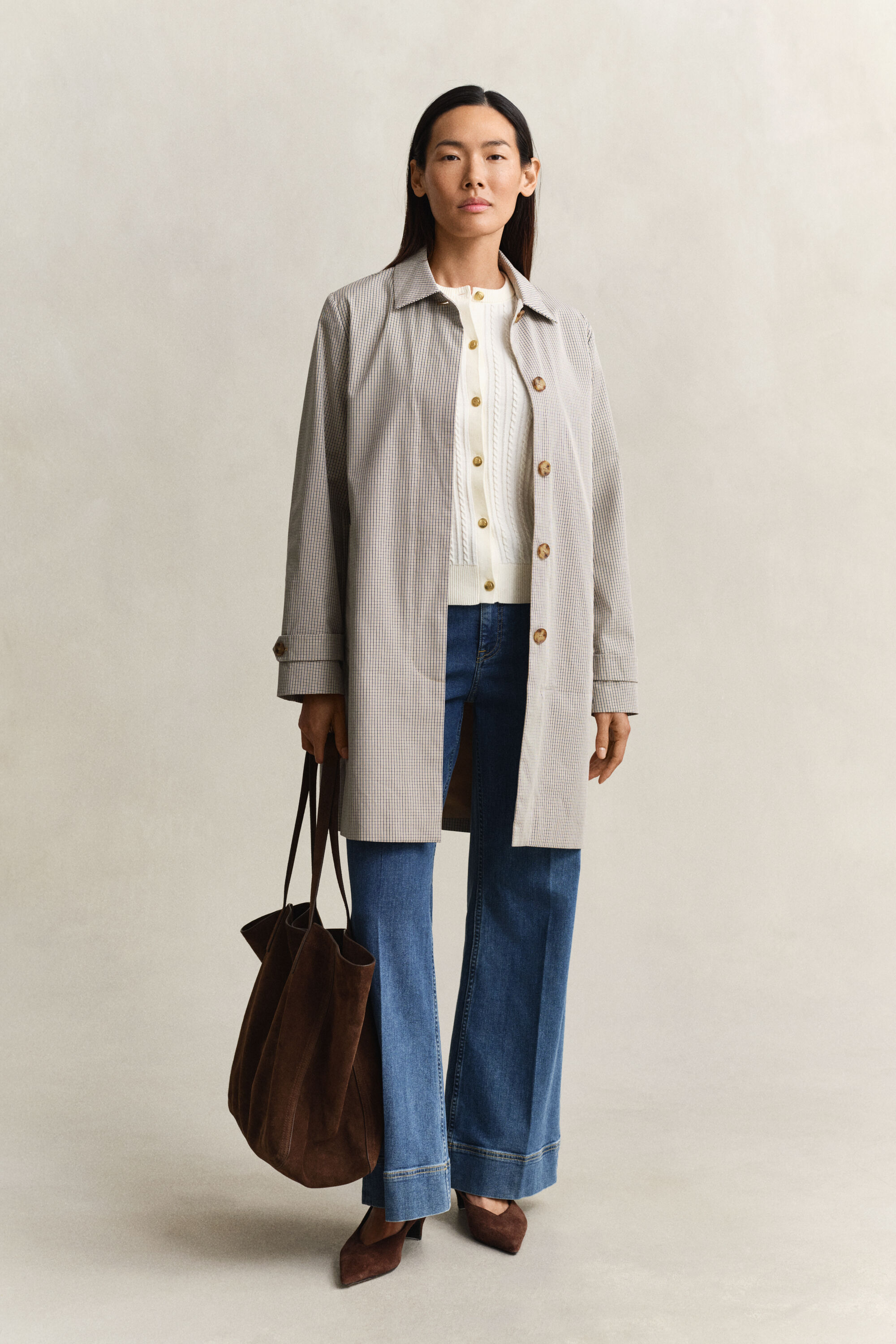 Cárdigan de punto de ochos de algodón