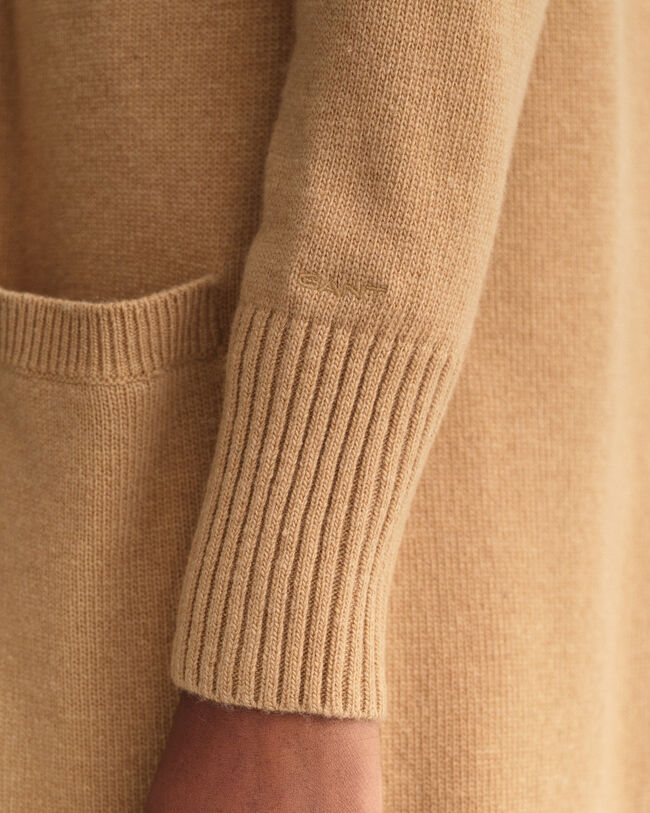 Cárdigan largo de lana