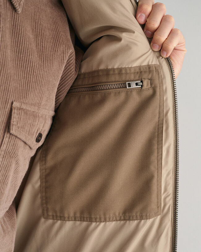 Chaqueta acolchada de franela