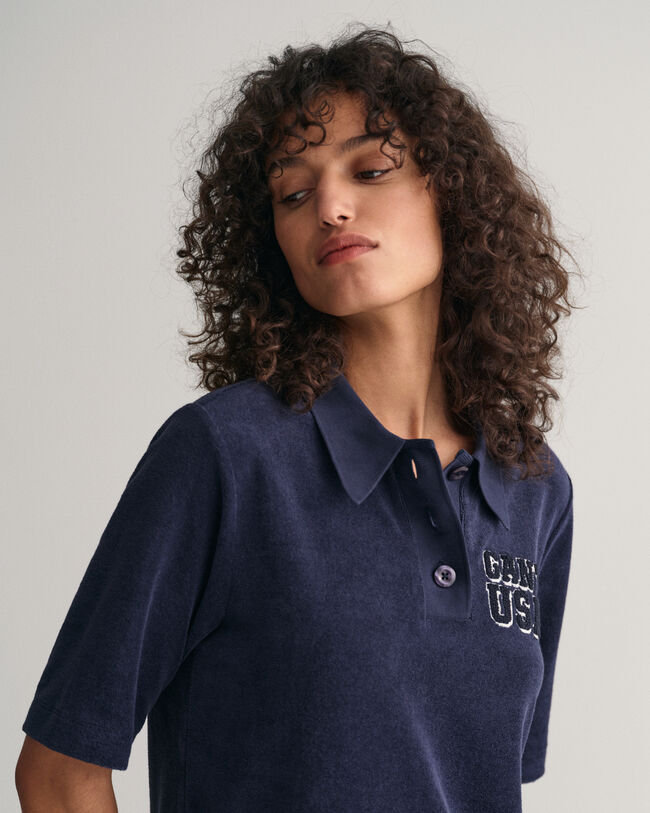 Vestido tipo polo Terry Cloth