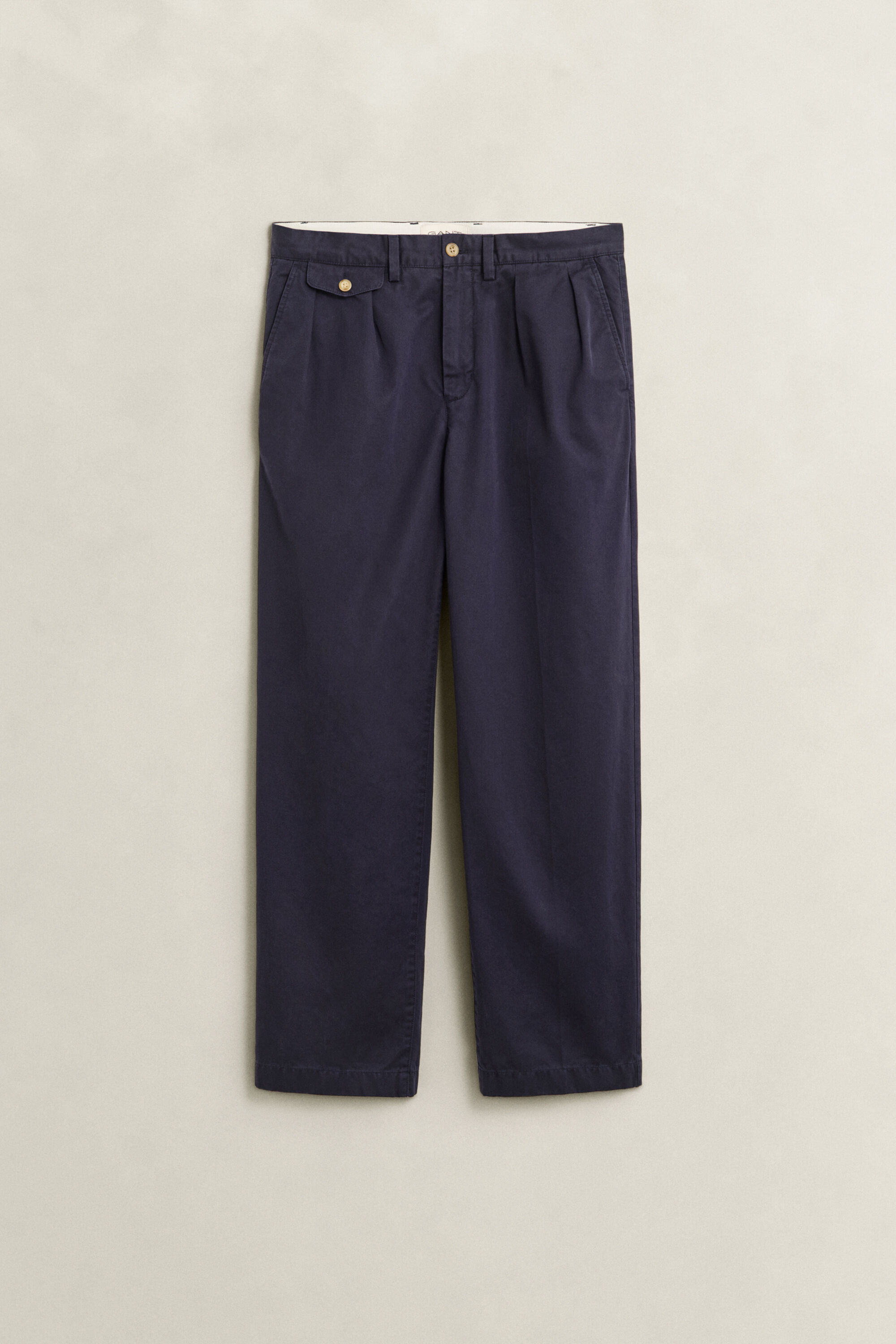 Pantalones chinos de sarga de algodón