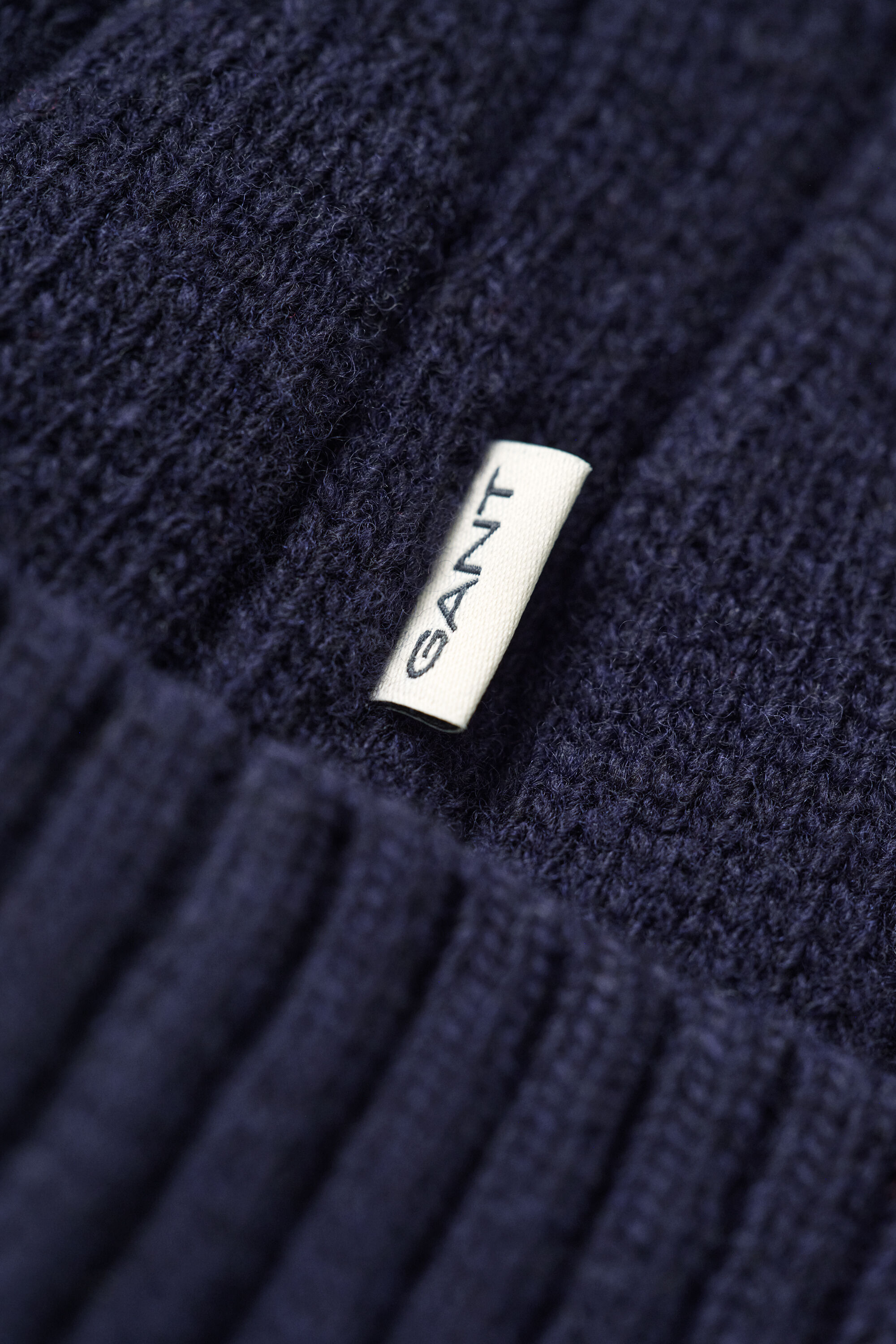 Gorro de punto de ochos de lana de oveja