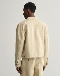 Americana de traje Relaxed Fit de algod&oacute;n y lino