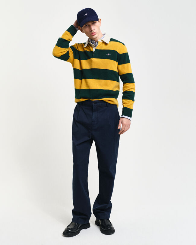 Pantalones chinos Relaxed Fit de sarga de algod&oacute;n