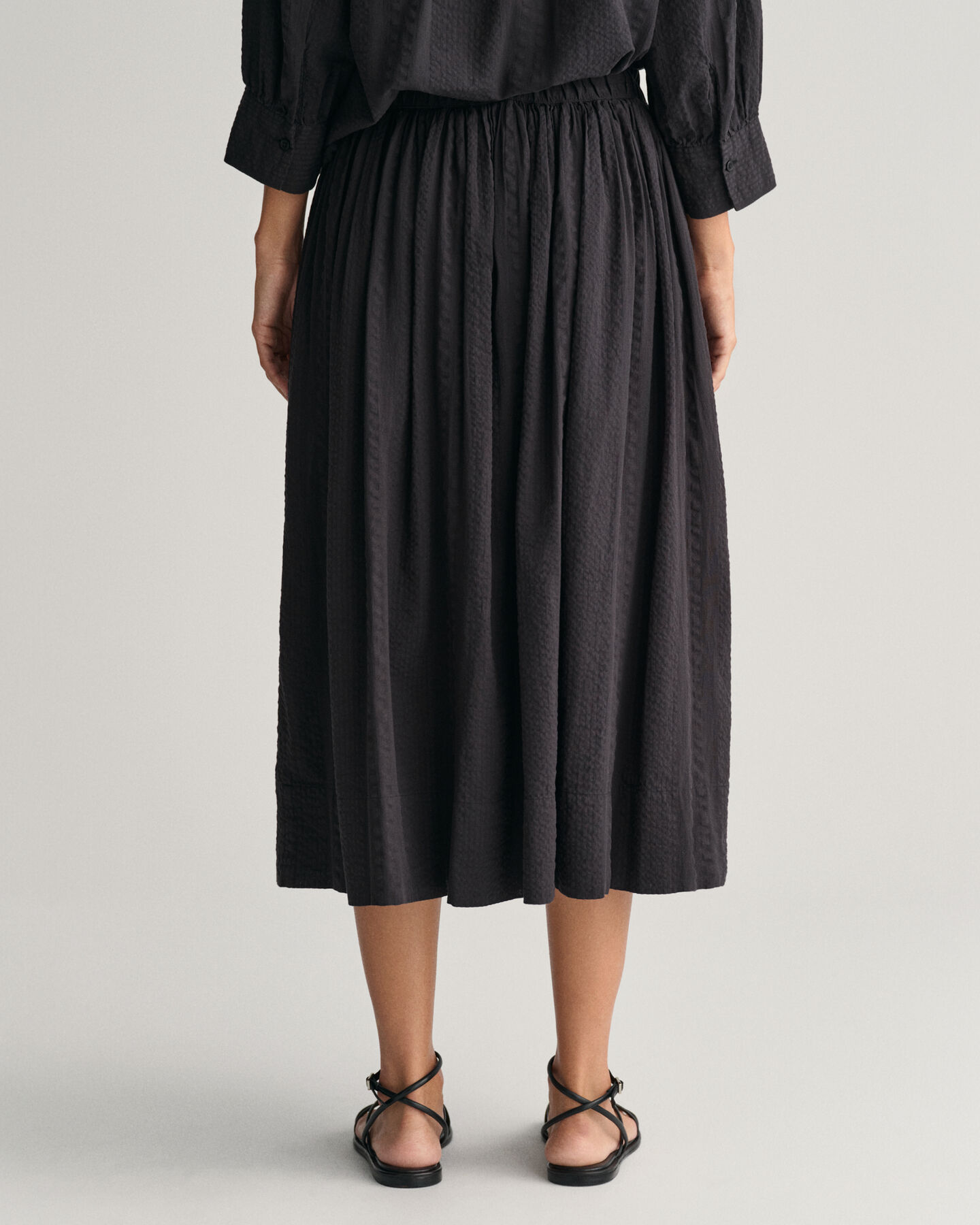 Falda Pull-On de rayas Seersucker