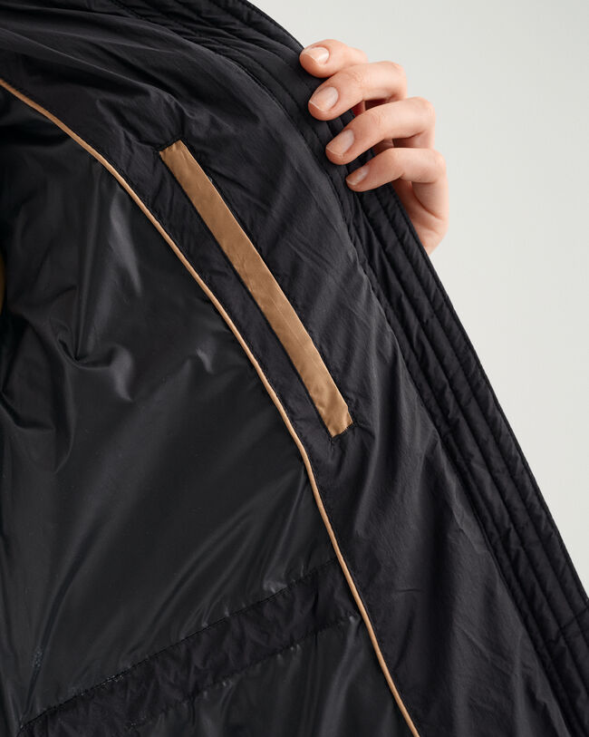 Abrigo de largo completo y plumón