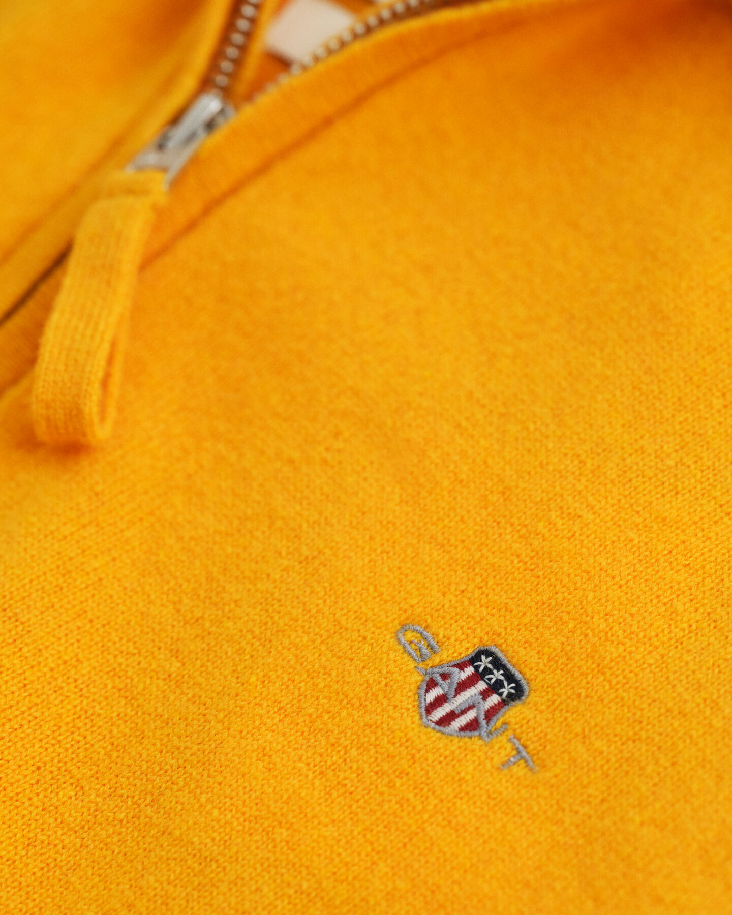 Jersey de lana de oveja muy fina con media cremallera