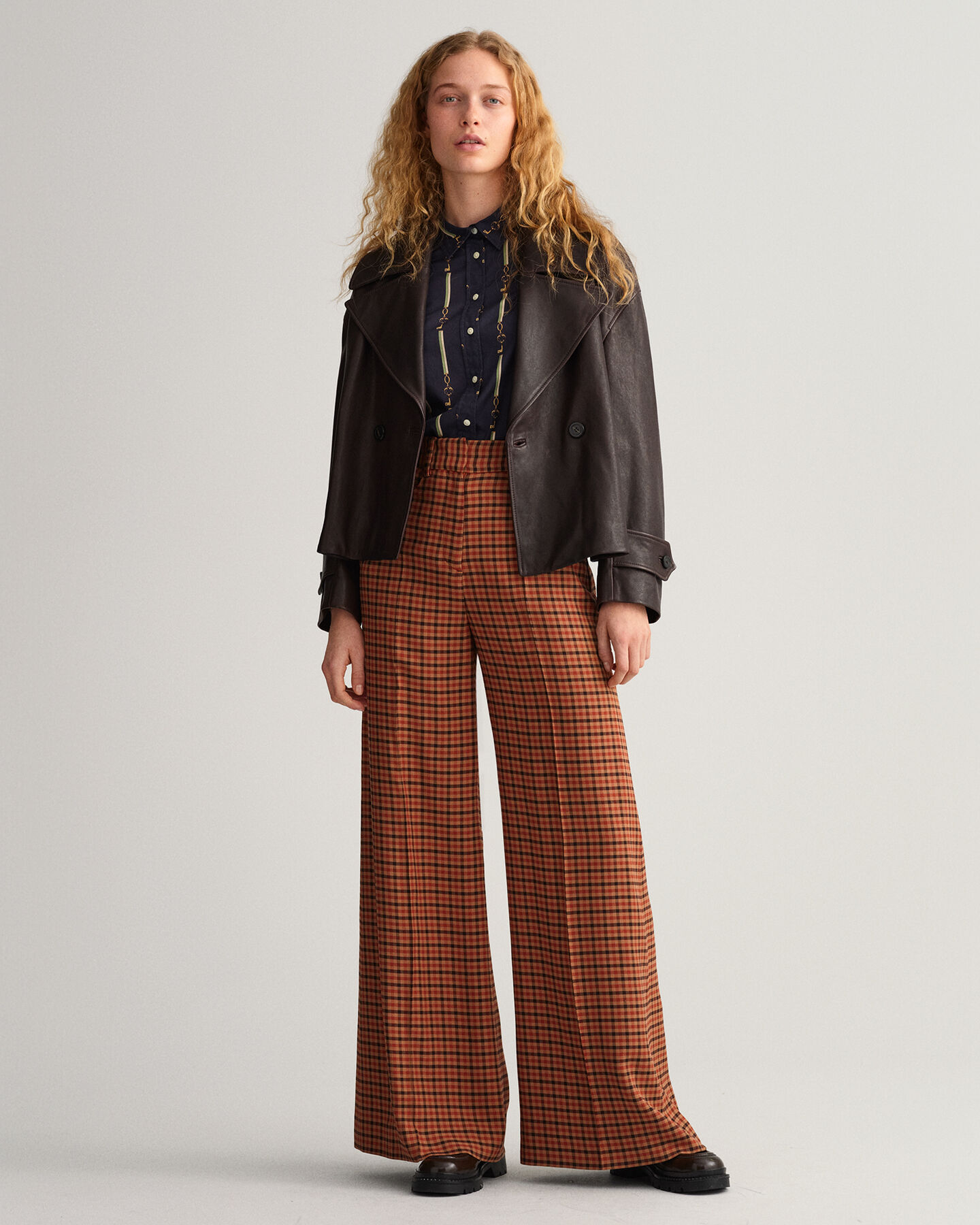 Camisa Regular Fit American Luxe en gasa de algodón