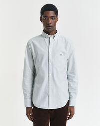 Camisa Oxford clásica Regular Fit de rayas finas