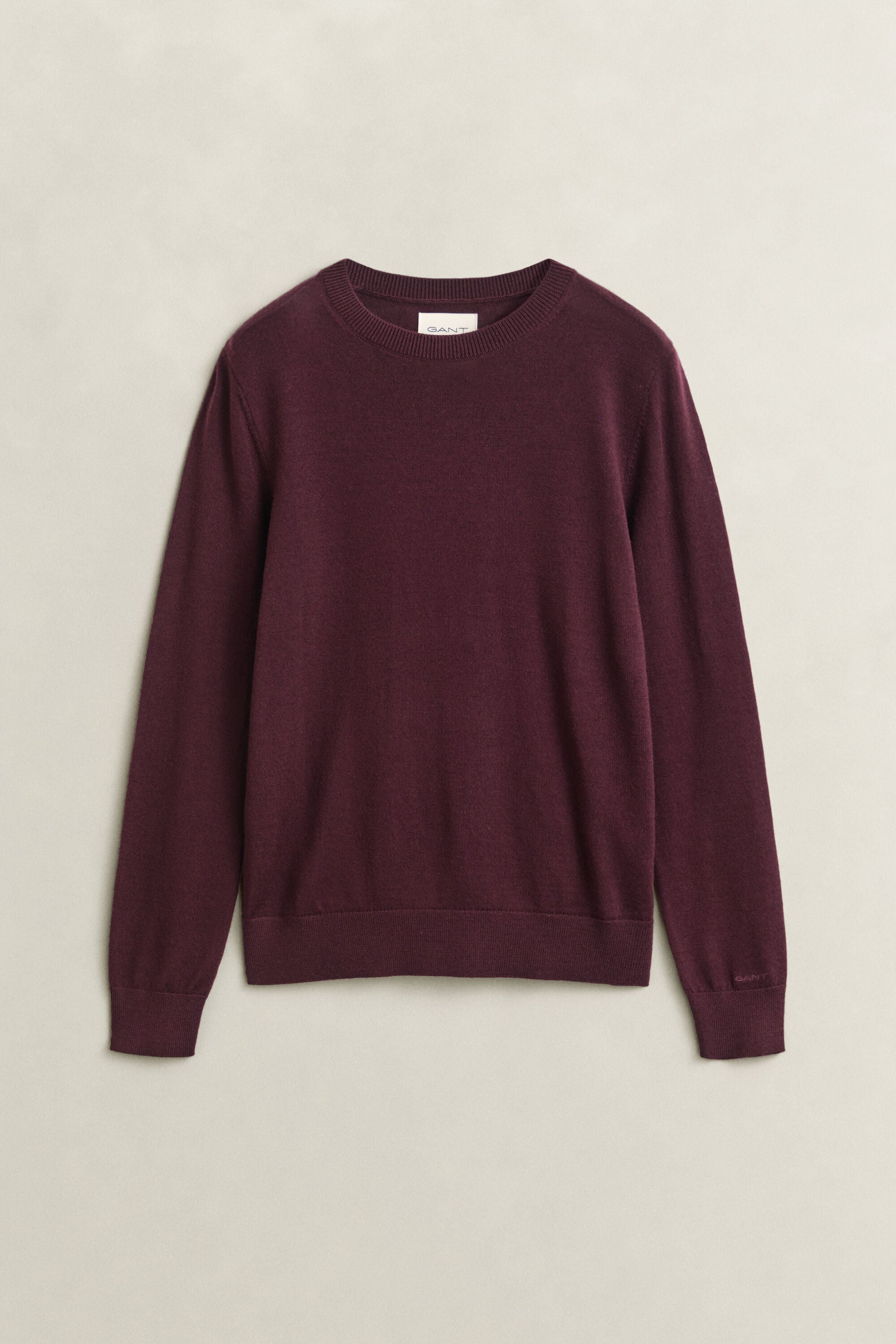 Jersey de lana merino extrafina con cuello redondo