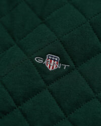 Sudadera acolchada con cuello de pana y cremallera