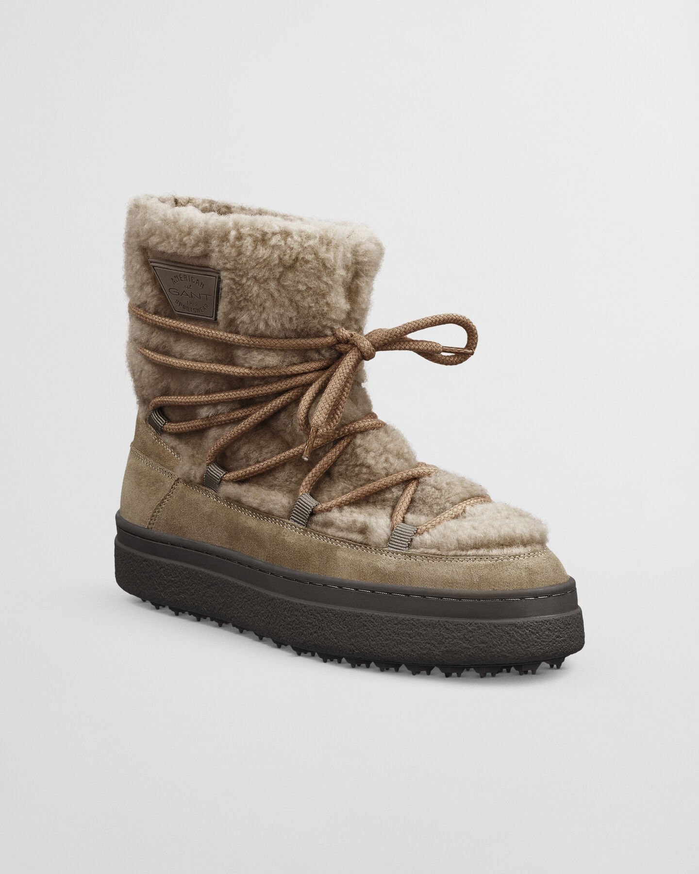 Botas de ca&ntilde;a media Snowhill con cordones