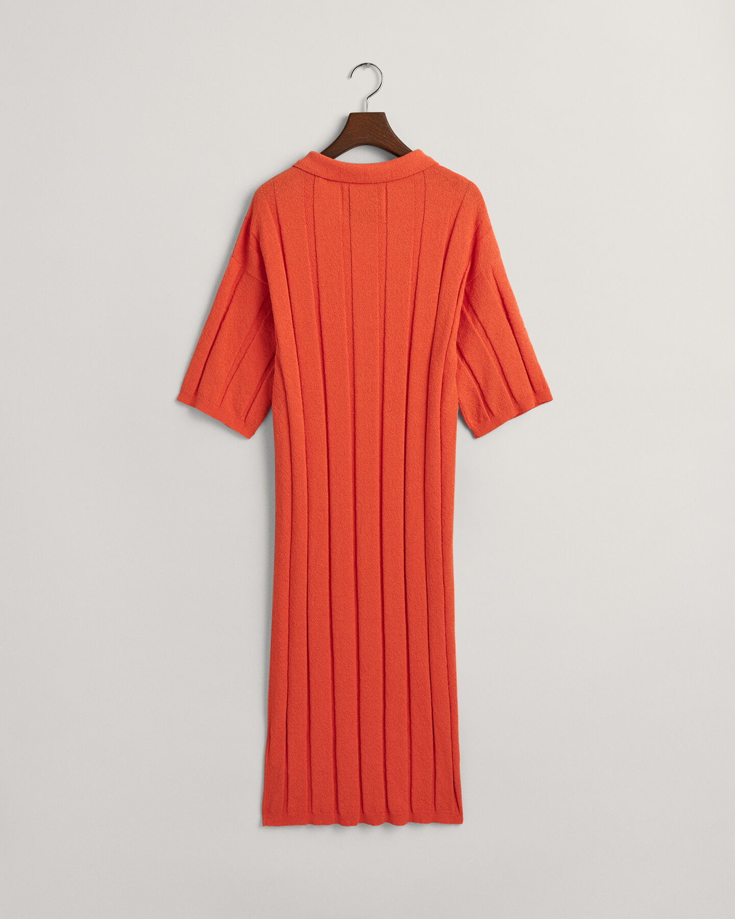 Vestido tipo polo acanalado Terry Cloth