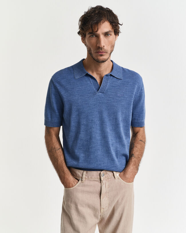 Jersey tipo polo Sunfaded de manga corta