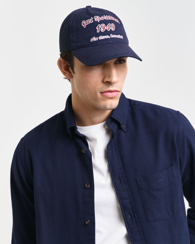 Camisa de franela Regular Fit con dise&ntilde;o de espiga