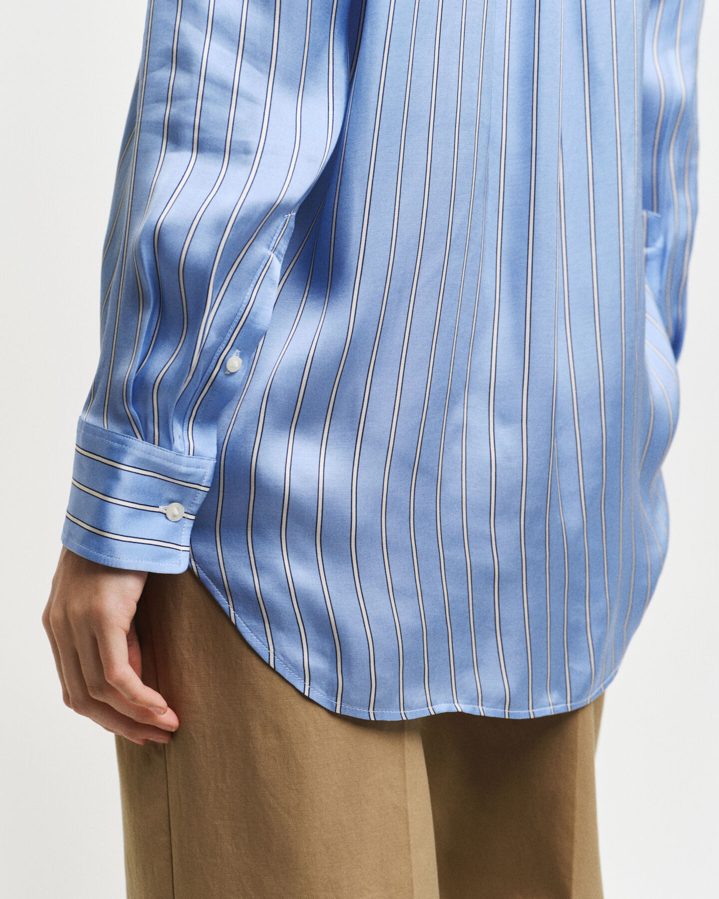 Camisa Relaxed Fit fluida a rayas