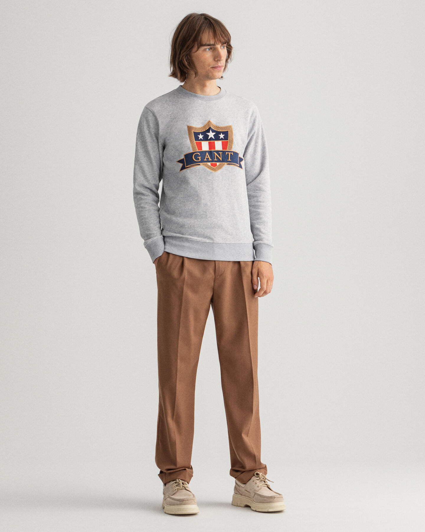 Sudadera de cuello redondo Banner Shield