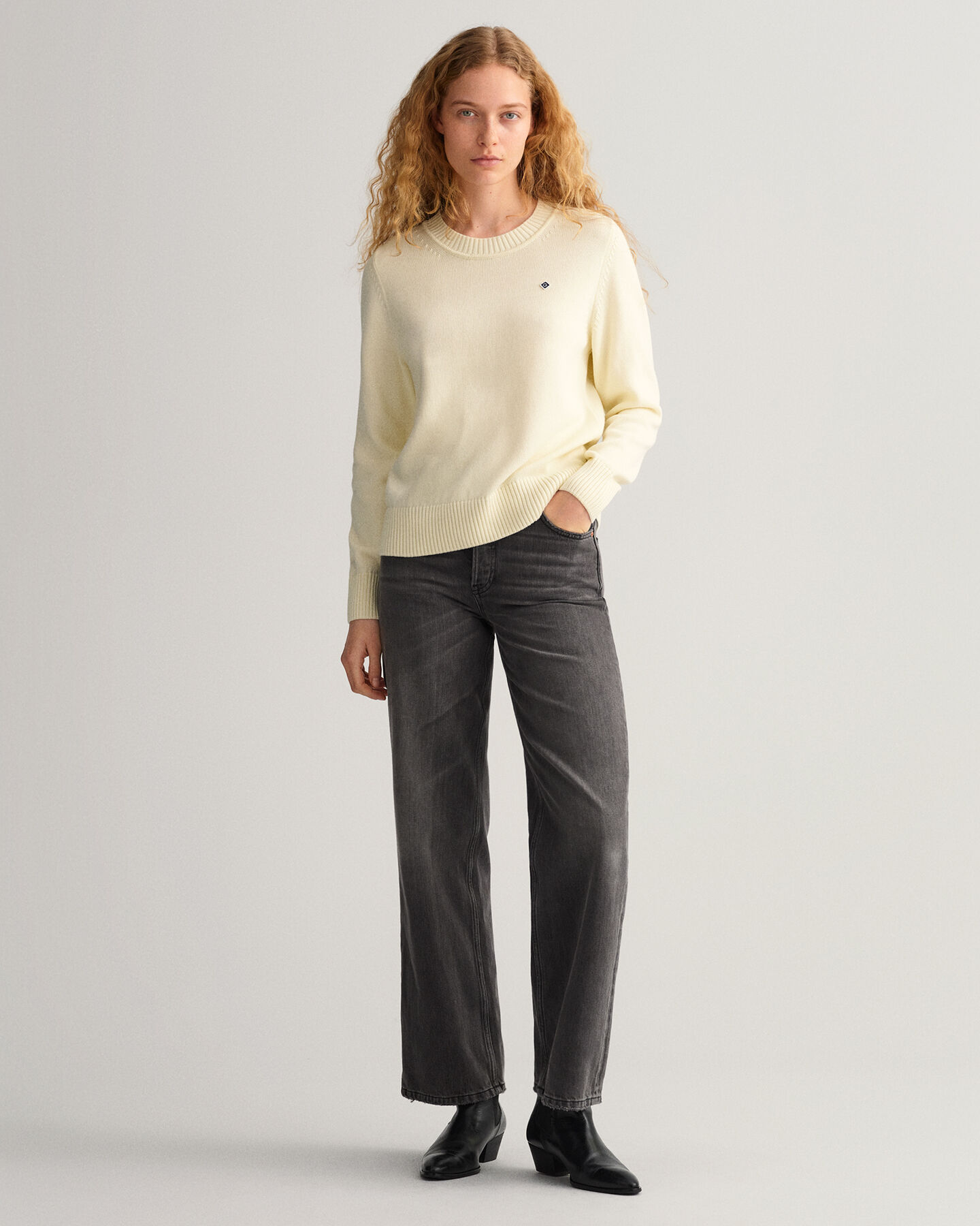 Jersey de cuello redondo en algod&oacute;n Icon G