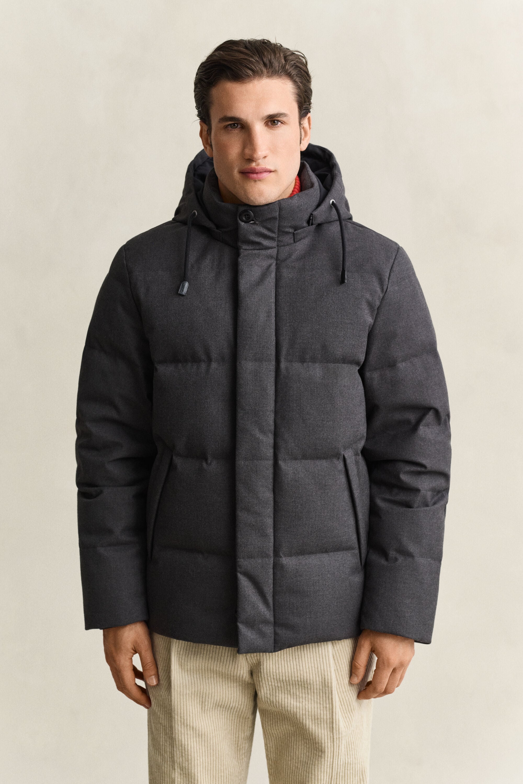 Chaqueta de franela y plumón