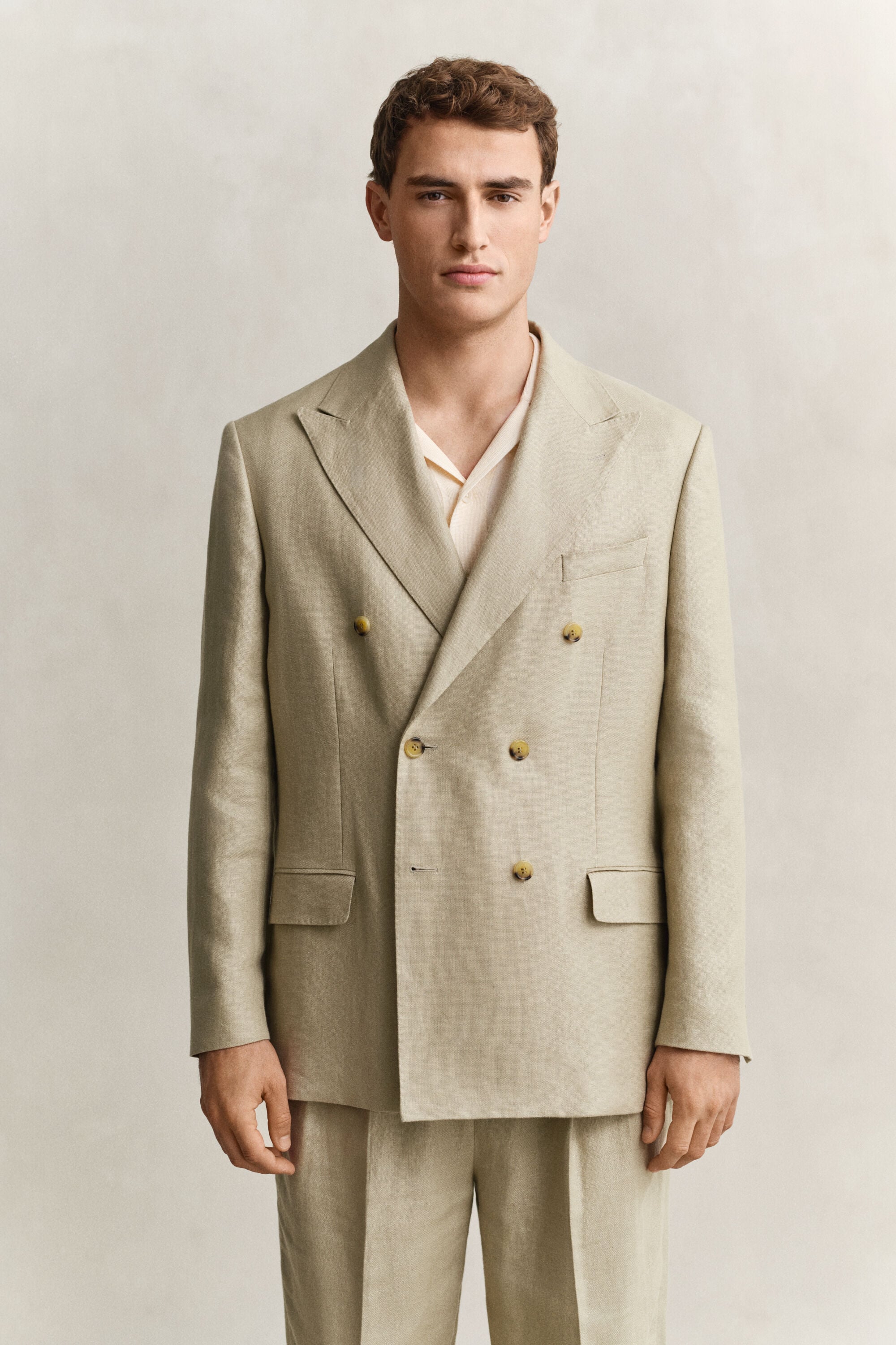 Chaqueta de traje de lino