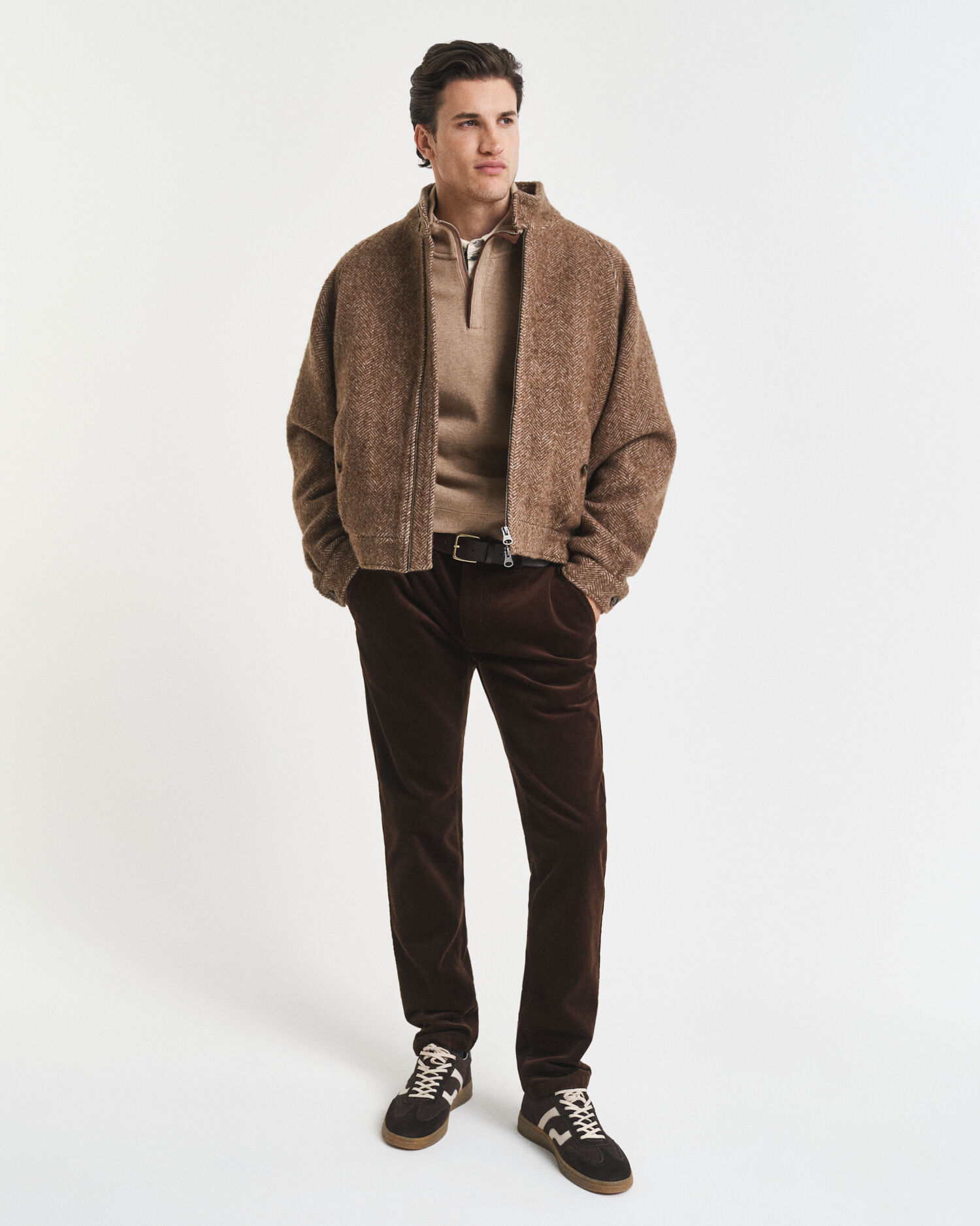 Sudadera Sacker Rib con media cremallera