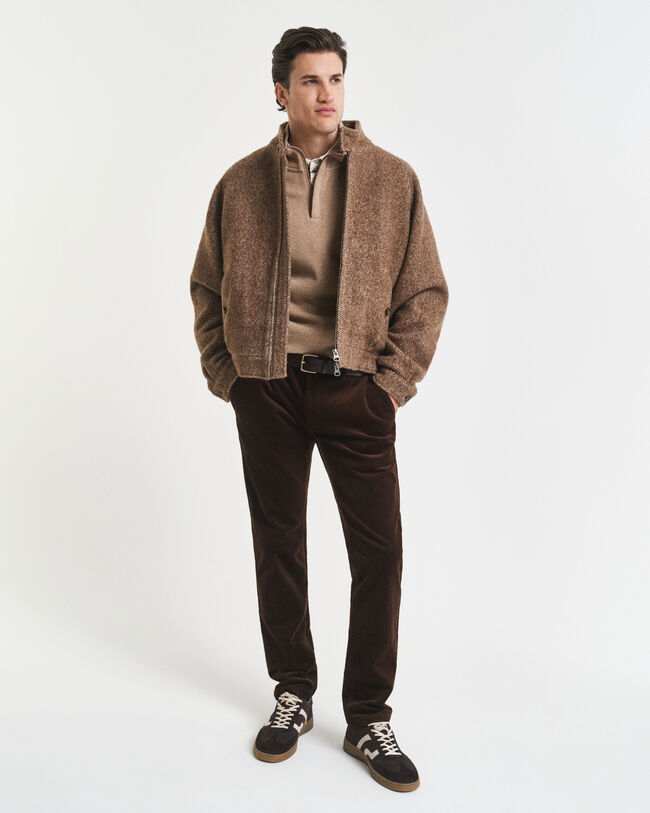 Sudadera Sacker Rib con media cremallera