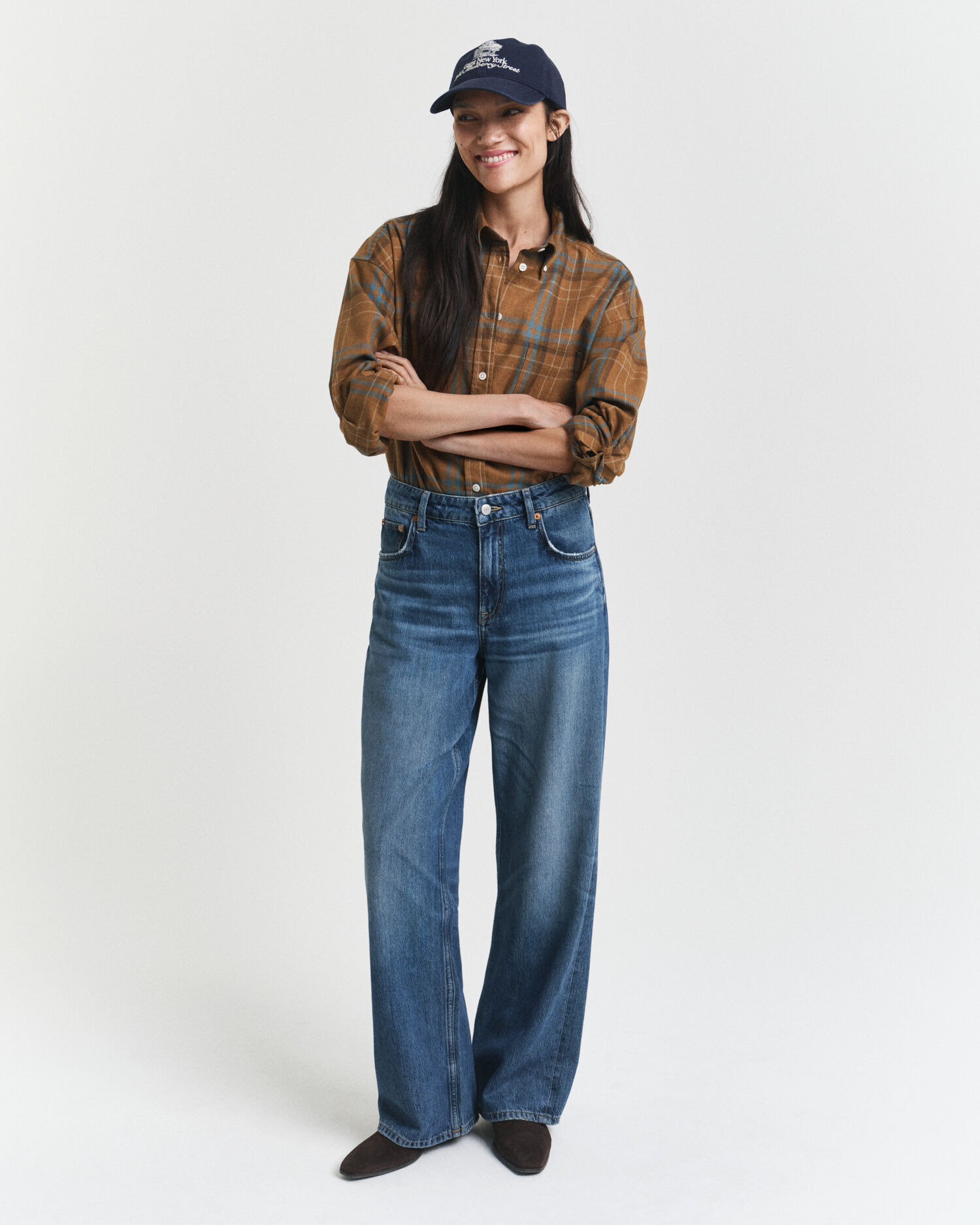 Camisa extragrande de cuadros