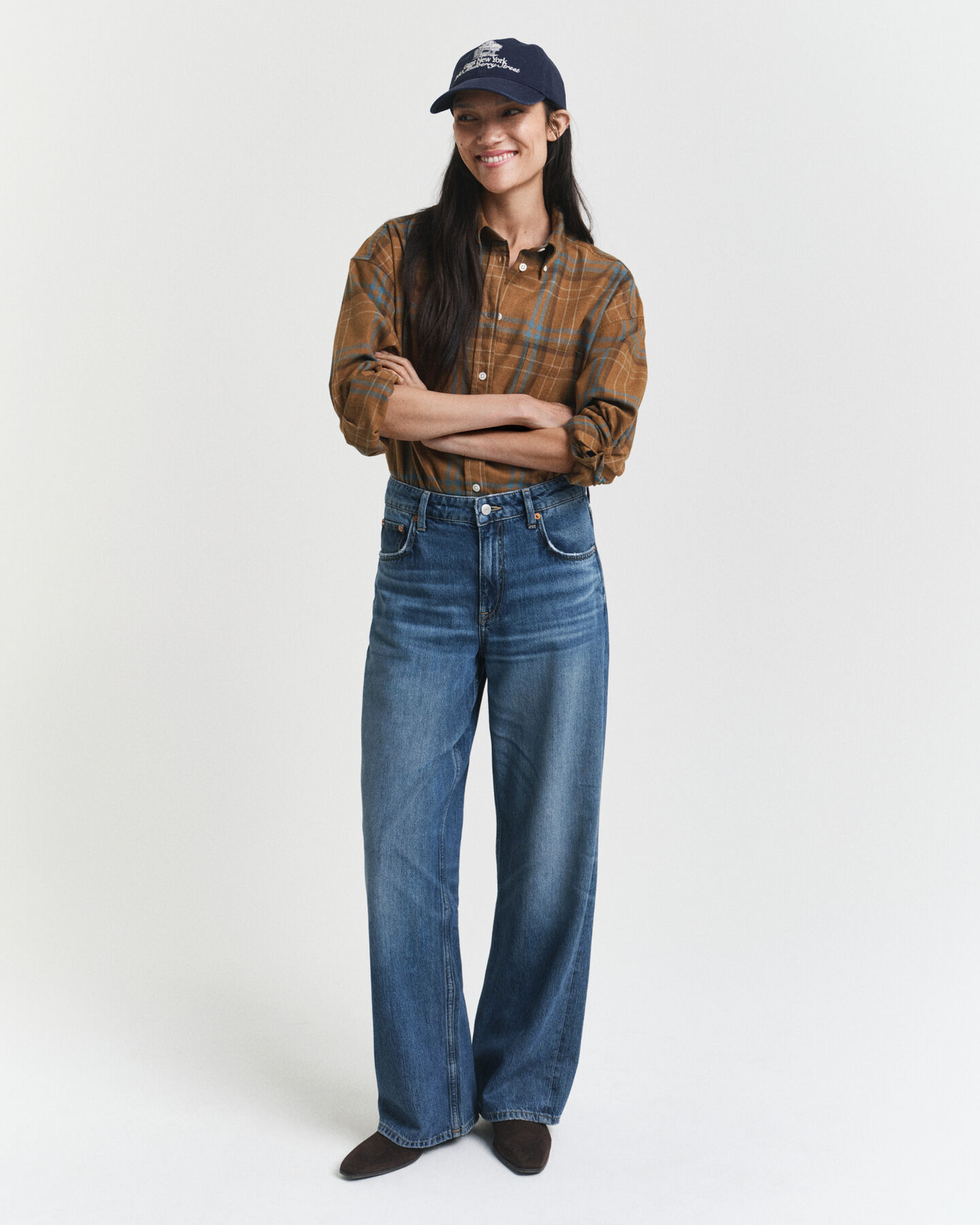 Camisa extragrande de cuadros