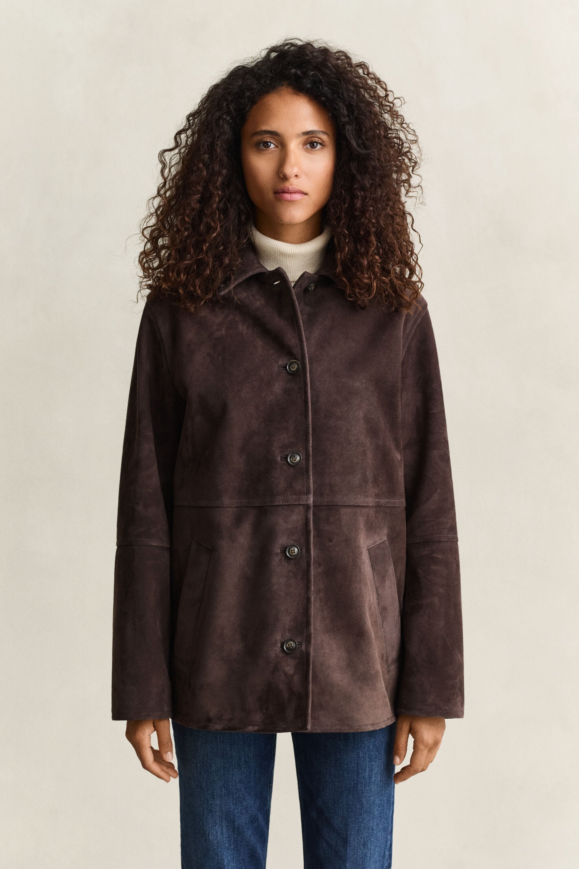 Chaqueta de ante