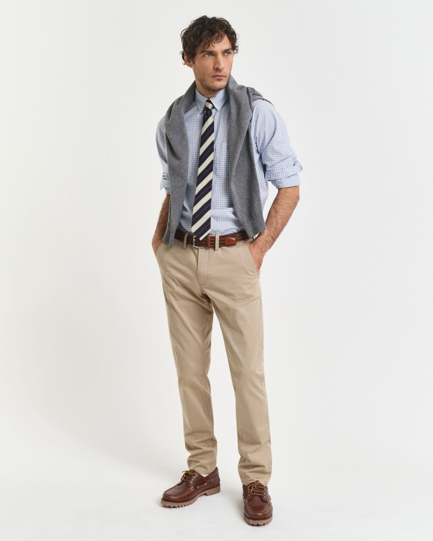 Camisa Regular Fit clásica de popelina a cuadros