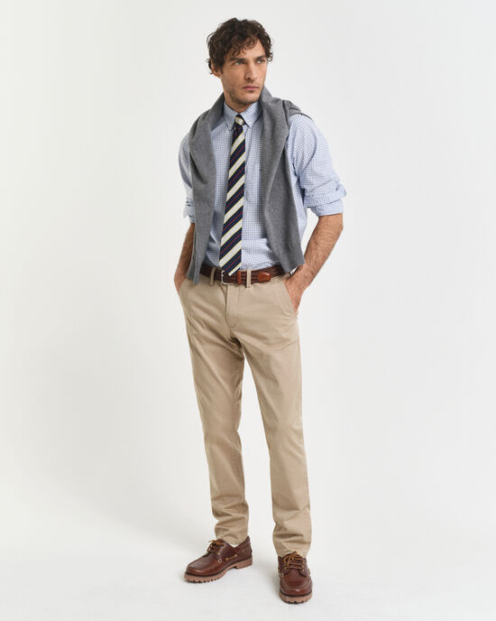 Camisa Regular Fit cl&aacute;sica de popelina a cuadros