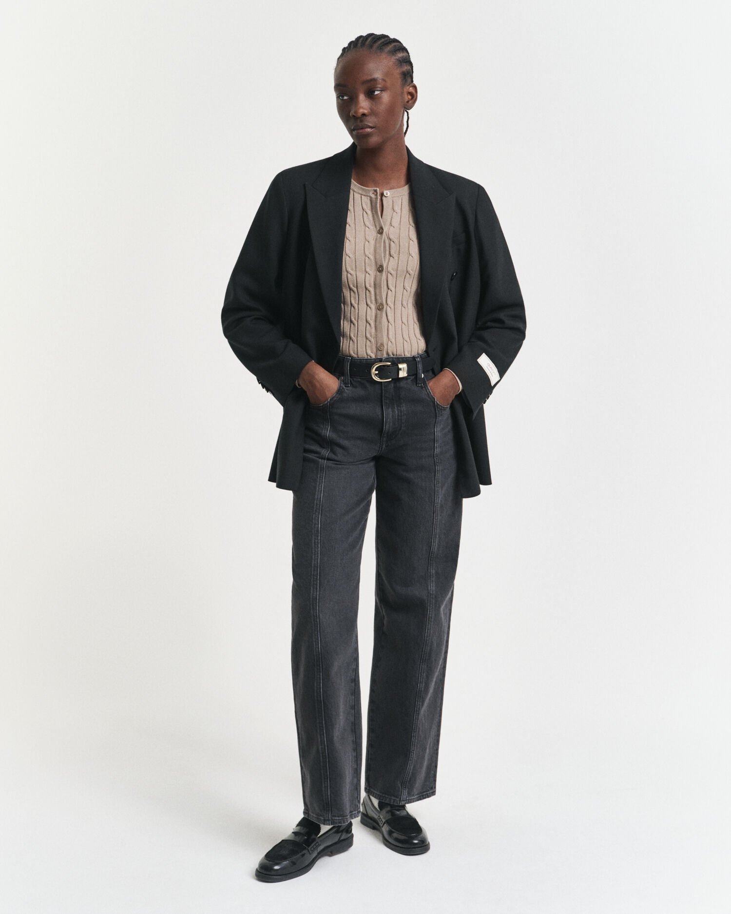 Cárdigan de punto de ochos