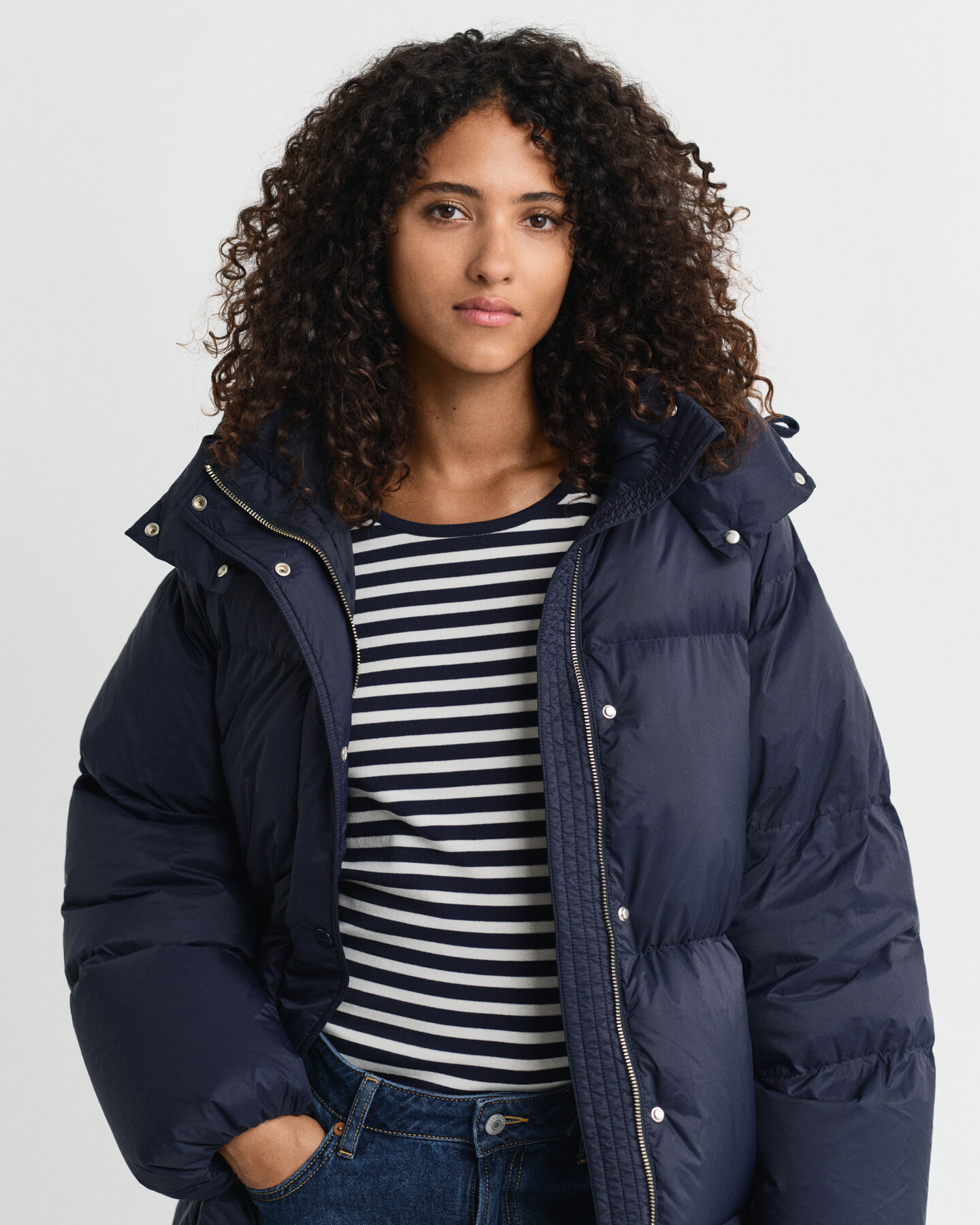 Abrigo de plumón de largo completo